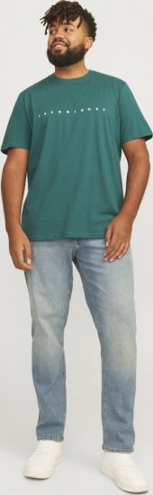 Jack & Jones STAR T-Shirt Deep Teal - Herren-T-Shirts - Herren-T-Shirts in großen Größen