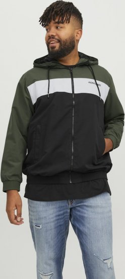Jack & Jones RUSH Bomber Jacket with Hood Green - Herren jacken - Herren Jacken in großen Größen
