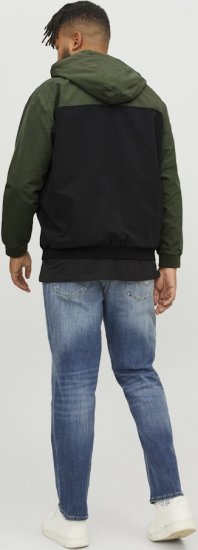 Jack & Jones RUSH Bomber Jacket with Hood Green - Herren jacken - Herren Jacken in großen Größen