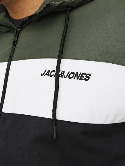 Jack & Jones RUSH Bomber Jacket with Hood Green - Herren jacken - Herren Jacken in großen Größen