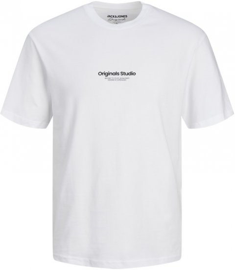 Jack & Jones ESTERBRO T-Shirt Bright White - Herren-T-Shirts - Herren-T-Shirts in großen Größen