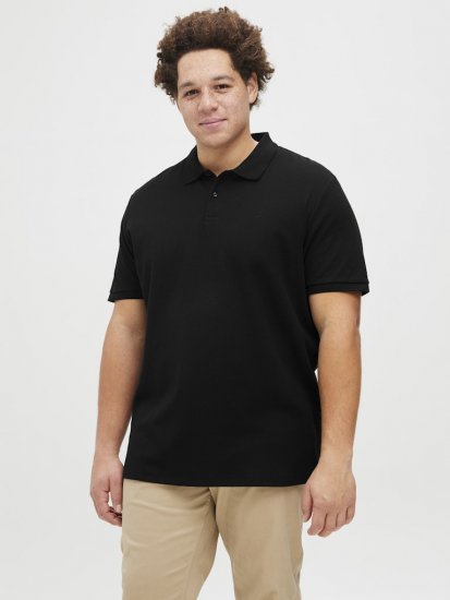 Jack & Jones AUSTIN CLASSIC Polo Black - Polo-shirts für herren - Polo-Shirts für Herren in großen Größen