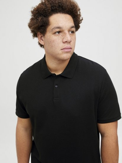 Jack & Jones AUSTIN CLASSIC Polo Black - Polo-shirts für herren - Polo-Shirts für Herren in großen Größen