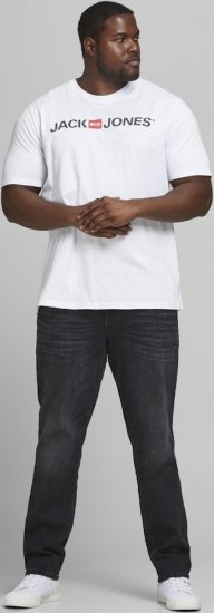 Jack & Jones JJECORP LOGO T-Shirt White - Herren-T-Shirts - Herren-T-Shirts in großen Größen