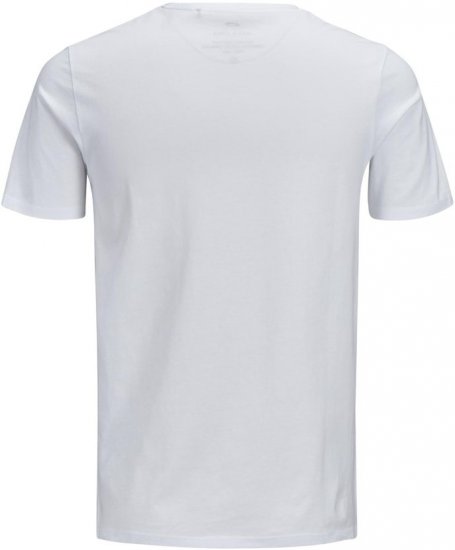 Jack & Jones JJECORP LOGO T-Shirt White - Herren-T-Shirts - Herren-T-Shirts in großen Größen