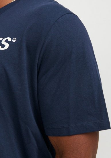 Jack & Jones Corp Logo Crew Neck T-Shirt Navy Blazer - Herren-T-Shirts - Herren-T-Shirts in großen Größen