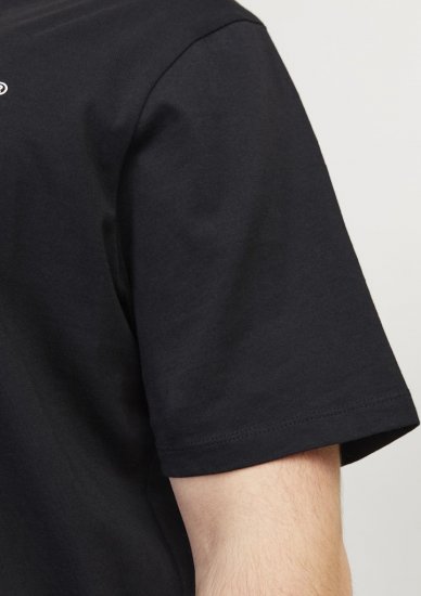 Jack & Jones Corp Logo Crew Neck T-Shirt Black - Herren-T-Shirts - Herren-T-Shirts in großen Größen