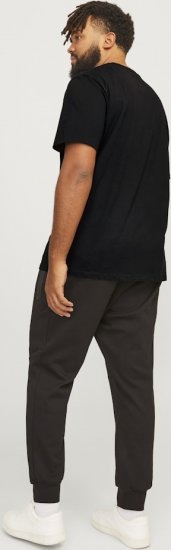 Jack & Jones CORP Logo T-Shirt Black - Herren-T-Shirts - Herren-T-Shirts in großen Größen
