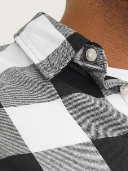 Jack & Jones Gingham L/S Shirt Whisper White - Herrenhemden - Herrenhemden in großen Größen