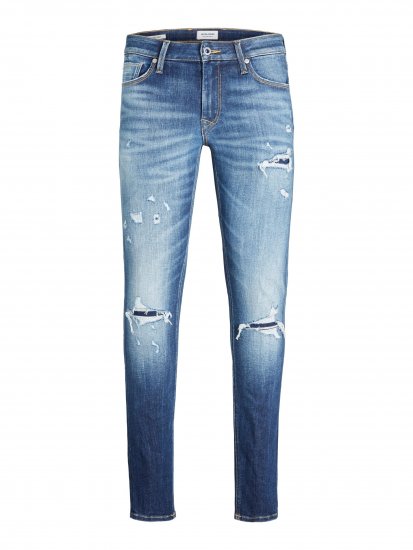 Jack & Jones JJIGLENN JJSEAL Blue Denim Jeans - Herren-Jeans & -Hosen in großen Größen - Herren-Jeans & -Hosen in großen Größen