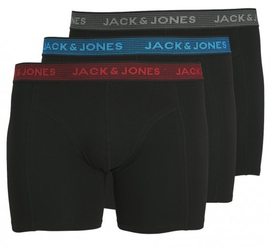 Jack & Jones WAISTBAND Trunks 3-Pack Asphalt - Herrenunterwäsche & bademode - Herrenunterwäsche & Bademode in großen Größen