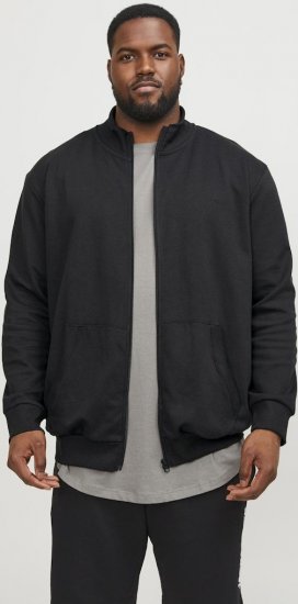 Jack & Jones PAULOS Turtleneck Zip Sweatshirt Black - Herren-sweater und -hoodies - Herren-Sweater und -Hoodies in großen Größen
