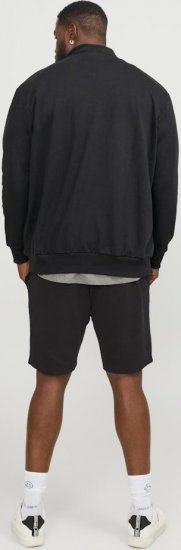 Jack & Jones PAULOS Turtleneck Zip Sweatshirt Black - Herren-sweater und -hoodies - Herren-Sweater und -Hoodies in großen Größen
