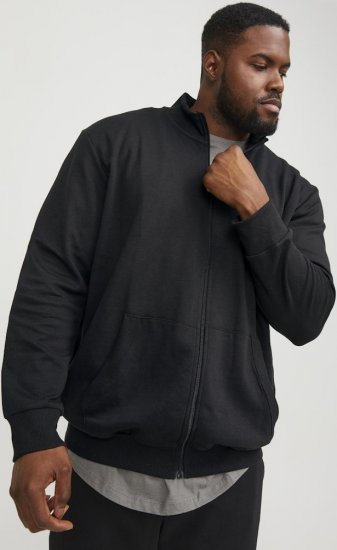 Jack & Jones PAULOS Turtleneck Zip Sweatshirt Black - Herren-sweater und -hoodies - Herren-Sweater und -Hoodies in großen Größen
