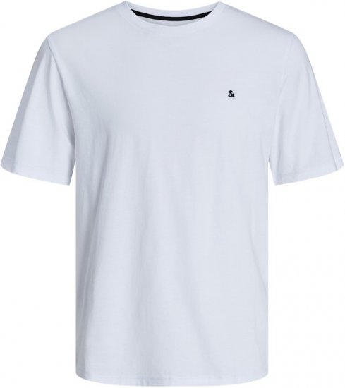 Jack & Jones PAULOS T-Shirt White - Herren-T-Shirts - Herren-T-Shirts in großen Größen