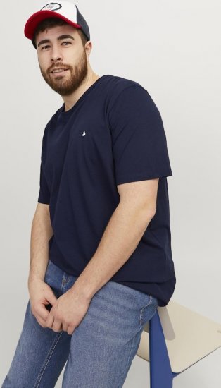 Jack & Jones PAULOS T-Shirt Navy Blazer - Herren-T-Shirts - Herren-T-Shirts in großen Größen