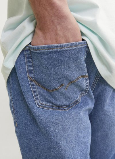 Jack & Jones GLENN ORIGINAL MF 071 Jeans Blue Denim - Herren-jeans & -hosen - Herren-Jeans & -Hosen in großen Größen