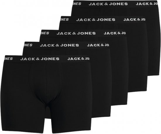 Jack & Jones HUEY Trunks 5-Pack Black - Herrenunterwäsche & bademode - Herrenunterwäsche & Bademode in großen Größen