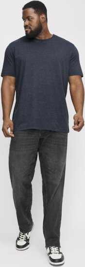 Jack & Jones ORGANIC T-Shirt Navy Blazer/Melange - Herren-T-Shirts - Herren-T-Shirts in großen Größen