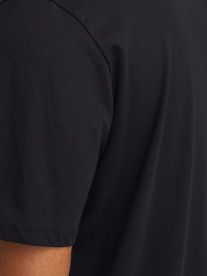 Jack & Jones LOGO O-Neck T-Shirt Black - Herren-T-Shirts - Herren-T-Shirts in großen Größen