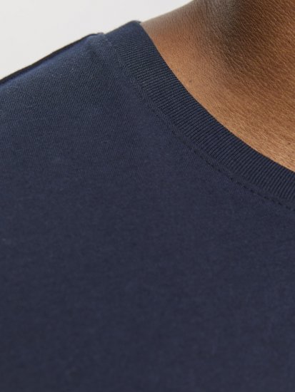 Jack & Jones LOGO O-Neck T-Shirt Dark Blue - Herren-T-Shirts - Herren-T-Shirts in großen Größen