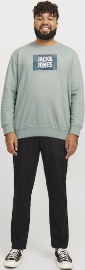 Jack & Jones HUDSON Sweatshirt Iceberg Green - Herren-sweater und -hoodies - Herren-Sweater und -Hoodies in großen Größen