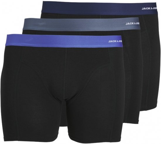 Jack & Jones Nick Bamboo Trunks 3-Pack Violet/Dazzling blue - Herrenunterwäsche & bademode - Herrenunterwäsche & Bademode in großen Größen