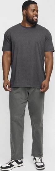 Jack & Jones ORGANIC T-Shirt Dark Grey Melange - Herren-T-Shirts - Herren-T-Shirts in großen Größen