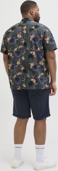Jack & Jones Hawaii AOP Shirt Grey - Herrenhemden - Herrenhemden in großen Größen