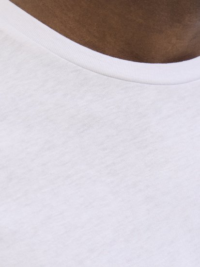  Jack & Jones Jaxon Crew Neck T-Shirt White - Herren-T-Shirts - Herren-T-Shirts in großen Größen