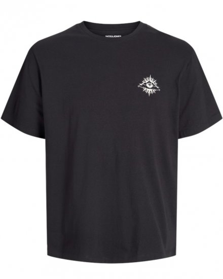  Jack & Jones Jackie Crew Neck T-Shirt Black - Herren-T-Shirts - Herren-T-Shirts in großen Größen