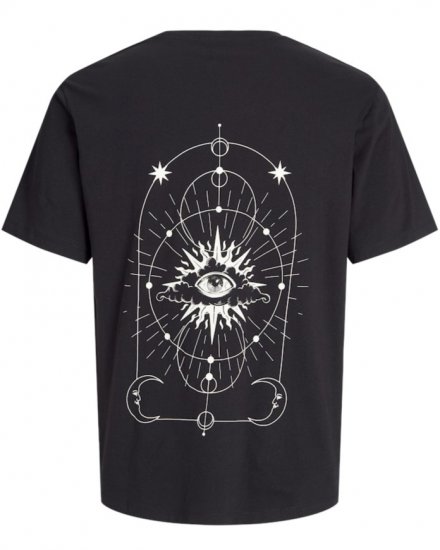  Jack & Jones Jackie Crew Neck T-Shirt Black - Herren-T-Shirts - Herren-T-Shirts in großen Größen
