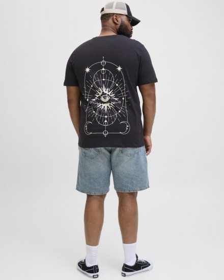  Jack & Jones Jackie Crew Neck T-Shirt Black - Herren-T-Shirts - Herren-T-Shirts in großen Größen