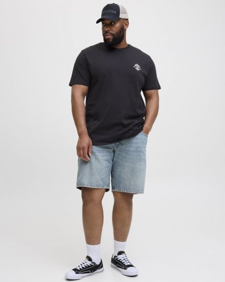  Jack & Jones Jackie Crew Neck T-Shirt Black - Herren-T-Shirts - Herren-T-Shirts in großen Größen