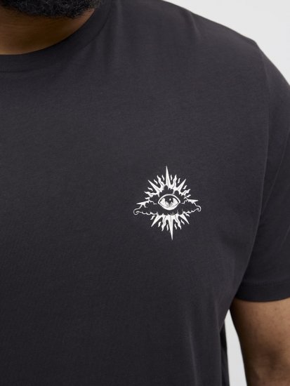  Jack & Jones Jackie Crew Neck T-Shirt Black - Herren-T-Shirts - Herren-T-Shirts in großen Größen