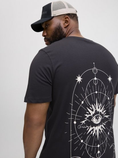  Jack & Jones Jackie Crew Neck T-Shirt Black - Herren-T-Shirts - Herren-T-Shirts in großen Größen