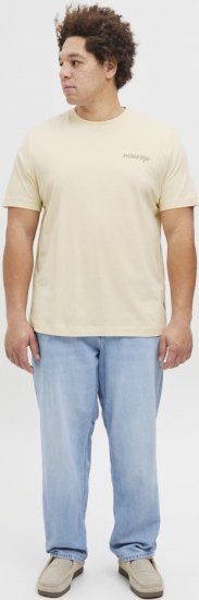 Jack & Jones Boston Photo Crew Neck T-Shirt Antique White - Herren-T-Shirts - Herren-T-Shirts in großen Größen