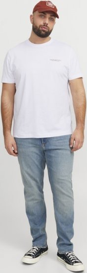 Jack & Jones Boston Photo Crew Neck T-Shirt Bright White - Herren-T-Shirts - Herren-T-Shirts in großen Größen