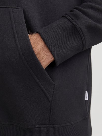 Jack & Jones Frederiksberg Box Script Hoodie Black - Herren-sweater und -hoodies - Herren-Sweater und -Hoodies in großen Größen