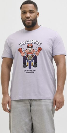 Jack & Jones Anatomy Skull Crew Neck T-Shirt Violet - Herren-T-Shirts - Herren-T-Shirts in großen Größen