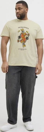Jack & Jones Anatomy Skull Crew Neck T-Shirt Antique White - Herren-T-Shirts - Herren-T-Shirts in großen Größen