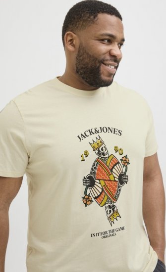 Jack & Jones Anatomy Skull Crew Neck T-Shirt Antique White - Herren-T-Shirts - Herren-T-Shirts in großen Größen