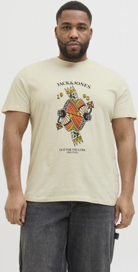 Jack & Jones Anatomy Skull Crew Neck T-Shirt Antique White - Herren-T-Shirts - Herren-T-Shirts in großen Größen