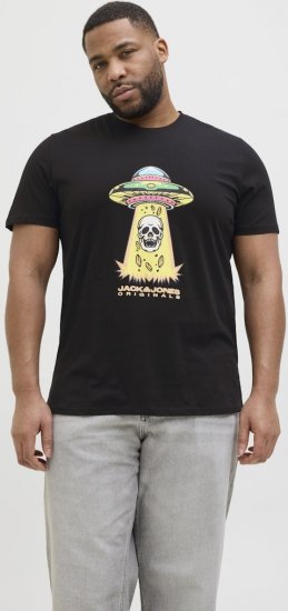 Jack & Jones Anatomy Skull Crew Neck T-Shirt Black - Herren-T-Shirts - Herren-T-Shirts in großen Größen
