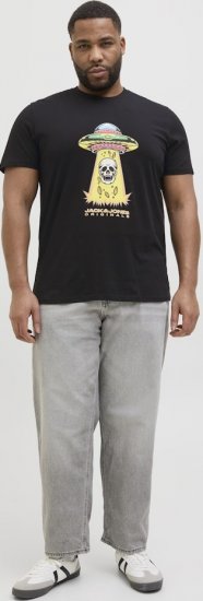 Jack & Jones Anatomy Skull Crew Neck T-Shirt Black - Herren-T-Shirts - Herren-T-Shirts in großen Größen