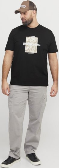 Jack & Jones Tarmac Camo Crew Neck T-Shirt Black - Herren-T-Shirts - Herren-T-Shirts in großen Größen