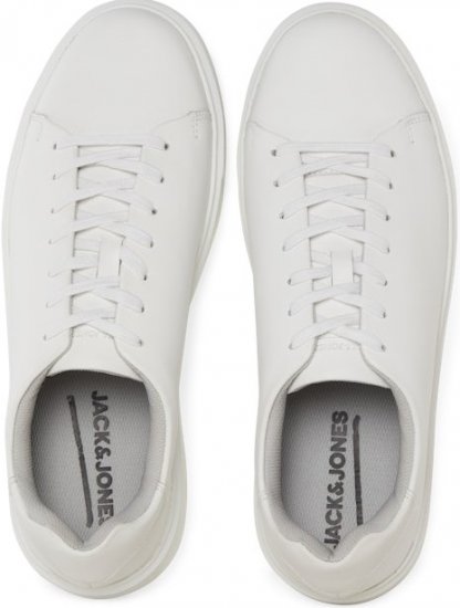Jack & Jones Stockholm Leather Sneakers Bright White/Leather - Herrenschuhe 40-52 - 