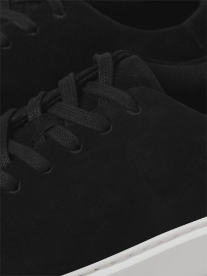 Jack & Jones Stockholm Leather Sneakers Black/Suede - Herrenschuhe 40-52 - 