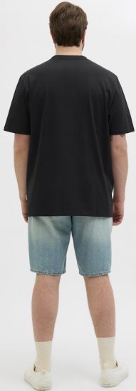 Jack & Jones Hydra Crew Neck T-Shirt Black - Herren-T-Shirts - Herren-T-Shirts in großen Größen
