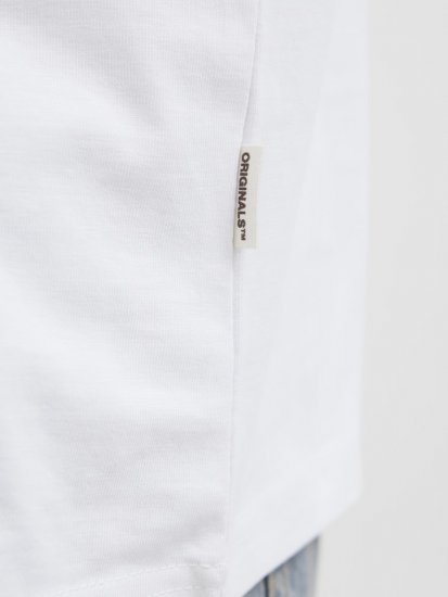 Jack & Jones Hydra Crew Neck T-Shirt Bright White - Herren-T-Shirts - Herren-T-Shirts in großen Größen